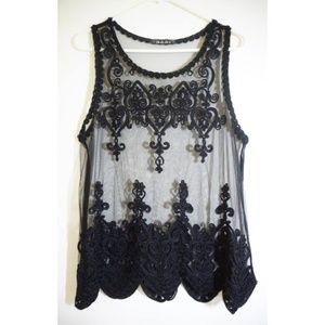 ❌SOLD❌ - Ooh La La Sexy Sheer Lace Top